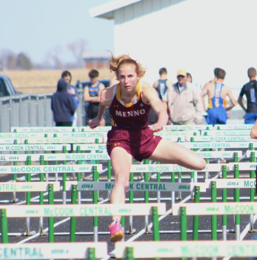 Class B girls track and field leaders - Mennoâ€™s versatile Ashton Massey scoring big for the Wolves