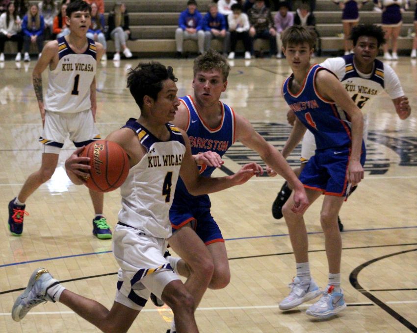 Jan. 7 Sacred Hoops Classic Roundup - LaRoche Jr., Thigh pace Lower Brule past Parkston for boys victory 