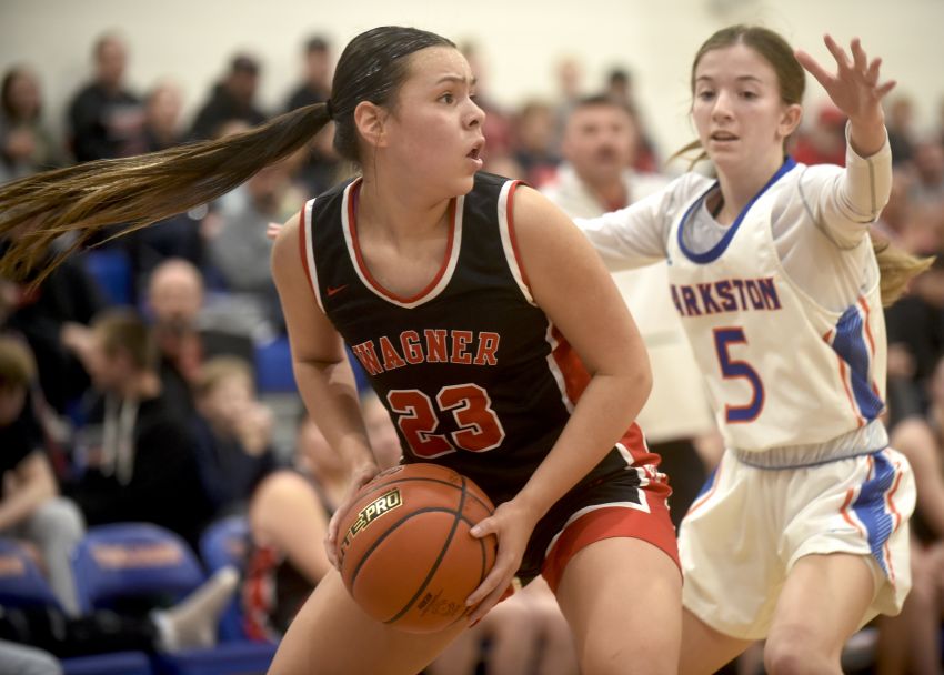 Jan. 16 Girls Basketball Roundup - Hayden Knudsenâ€™s layup with four seconds left lifts Wagner past Parkston in overtime 