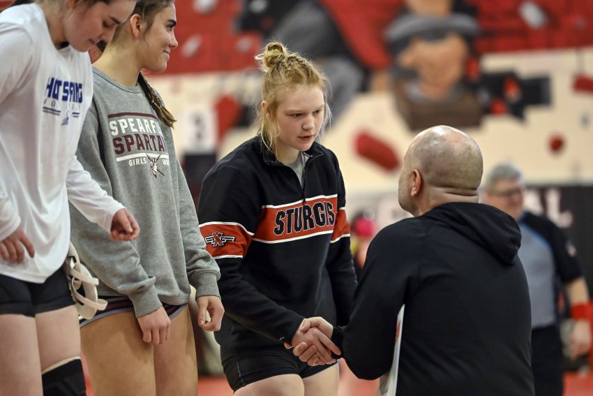 ‘You try and stop her’ - Sturgis’ Shelby Werlinger qualifies for state wrestling tournament just a day out of the hospital