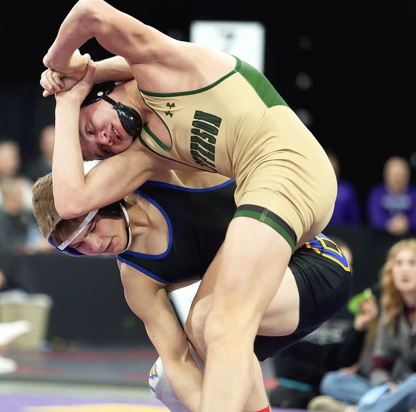 Wrestling Column - Sioux Falls Jeffersonâ€™s Aidan Wells tops Miller/Highmore-Harroldâ€™s Kellan Hurd at Tri-Valley Invitational