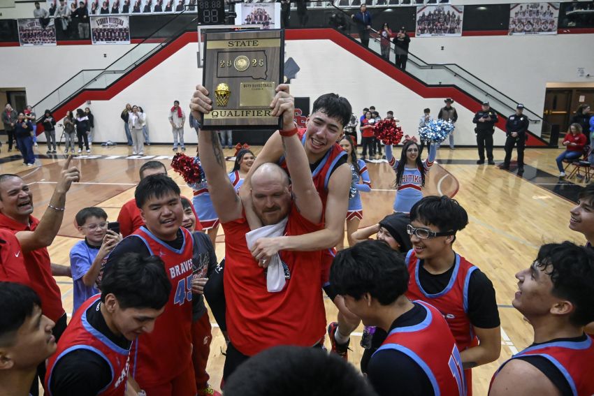March 10 Class A Boys Basketball Roundup - Cheyenne-Eagle Butte tops Mahpiya Luta, advances to state tournament 