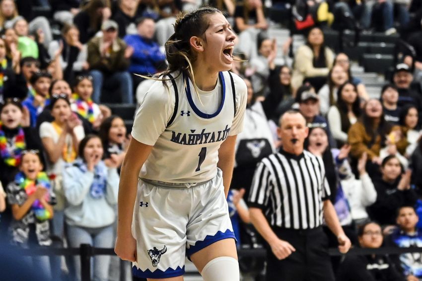 Class A girls state tournament - Big numbers from day one and Mahpiya Lutaâ€™s Ashlan Carlow-Blount is as classy as they come