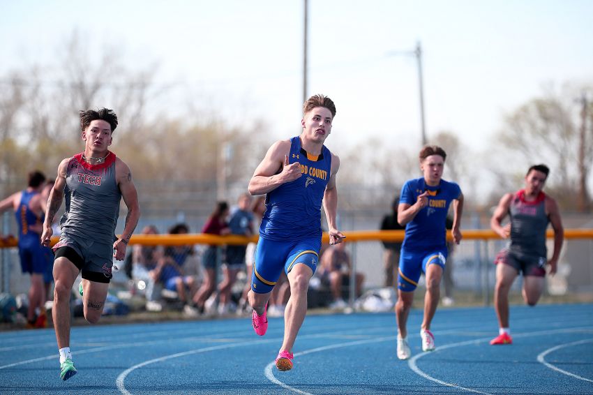 Falcon track teams sweep titles at Todd County Invitational