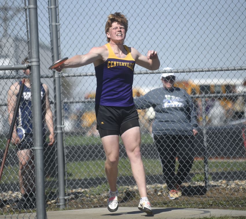 Class B Boys Track and Field Leaders - Centervilleâ€™s Alec Austin headlines crowded field of discus throwers 