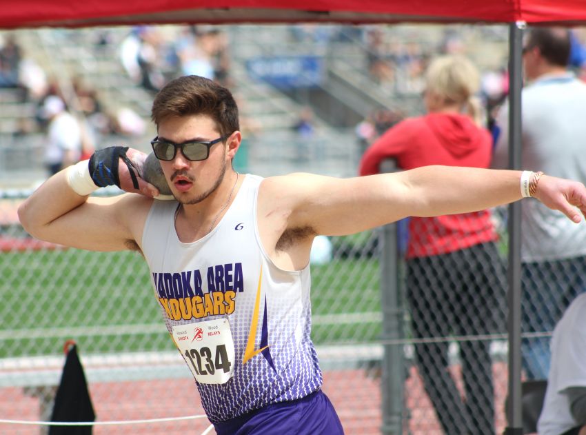 Class B Boys Track and Field Leaders - Kadoka Areaâ€™s Lincoln Koehn making noise in Class B throws