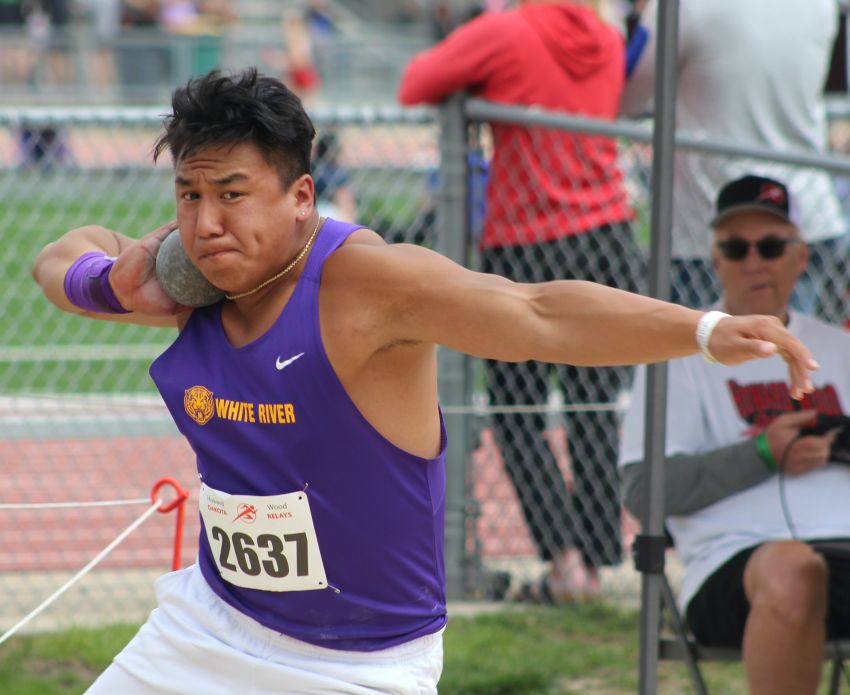  White Riverâ€™s Ethan Watson breaks 60-foot barrier at Bennett County Invitational 