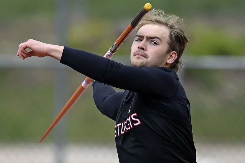 Sturgis Brown’s Levi Brant breaks meet record in javelin throw at Black Hills Track Classic