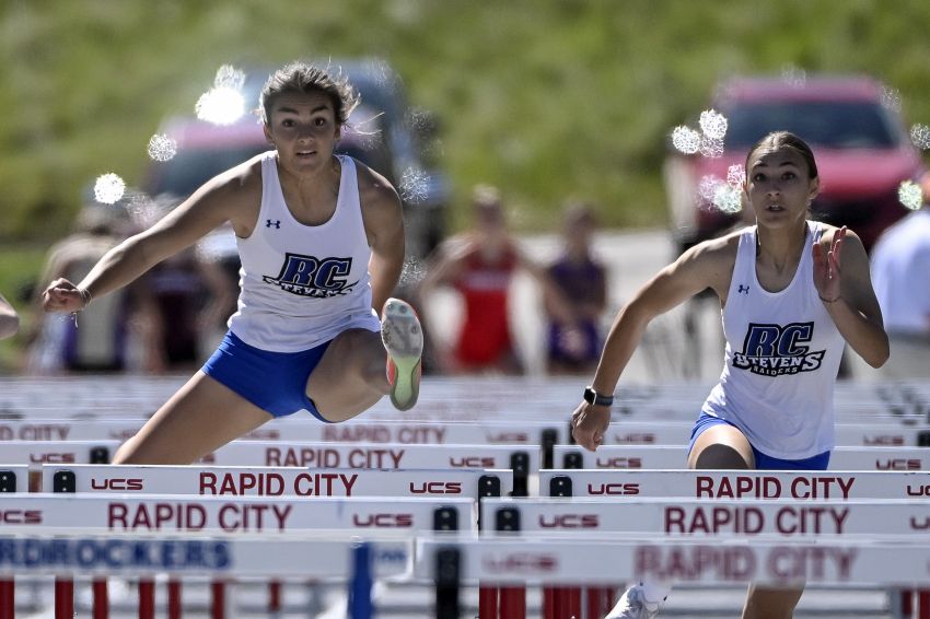 Rapid City Stevensâ€™ Sylvie Mortimer captures both hurdle races at West River Last Chance Meet