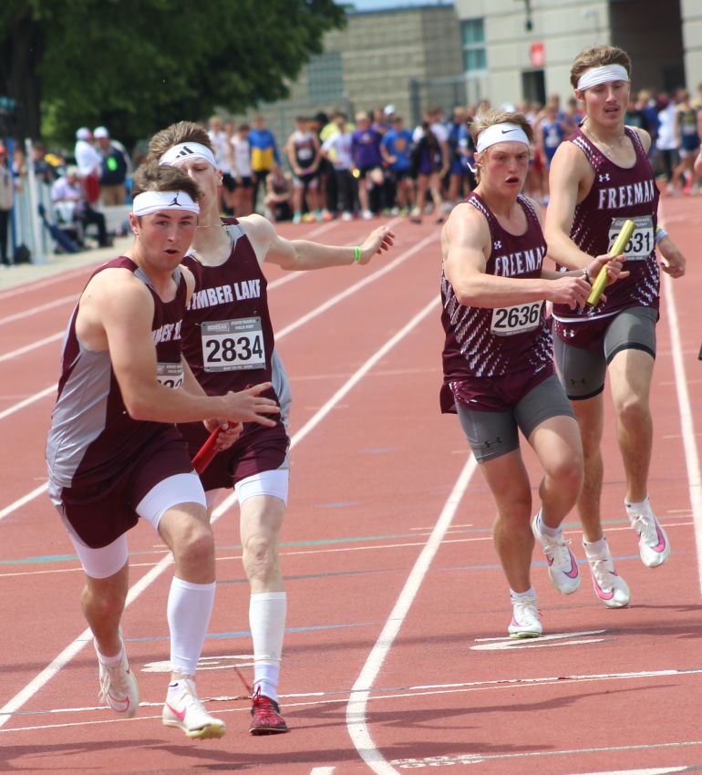 Timber Lake boys win three relays at Northern Hills Invitational 
