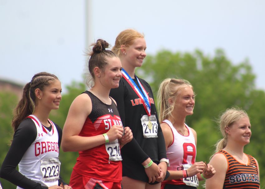 Faithâ€™s TyAnn Mortenson captures first-ever Class B girls javelin title 