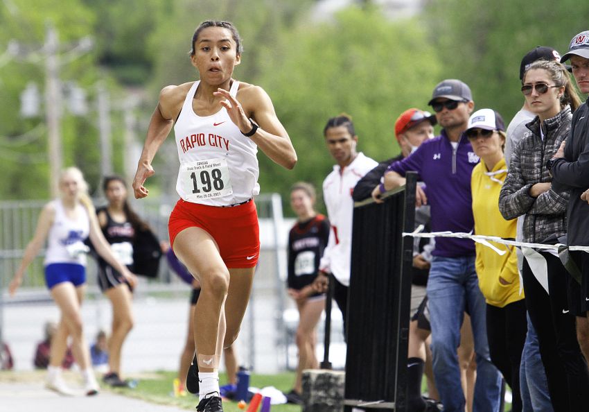 Class AA Girls Track and Field Leaders - Rapid City Central's Matayah Yellow Mule has five top-10 marks