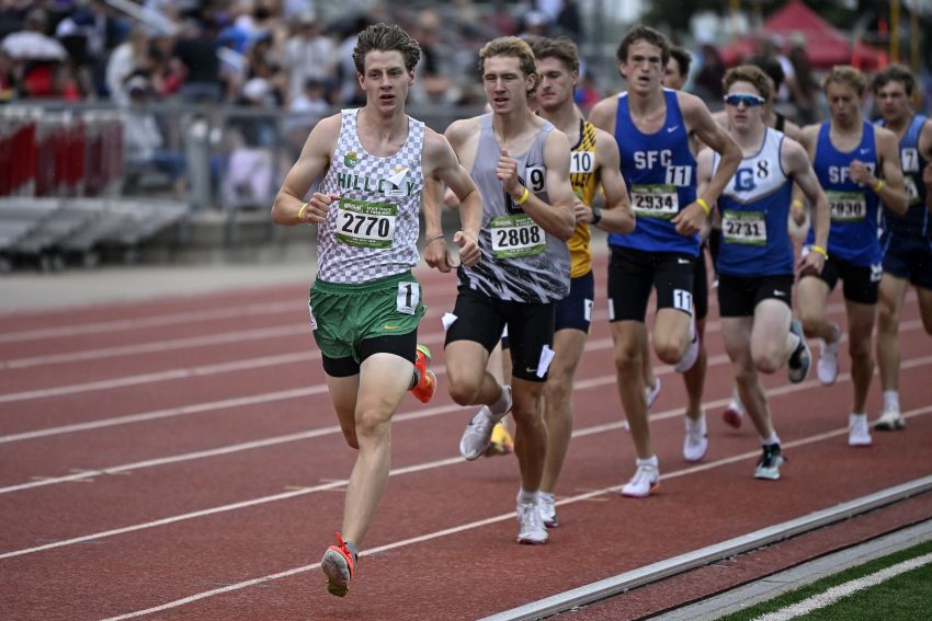 Hill City’s Tate Grabow defends Class A 3,200-meter title, claims 800-meter gold