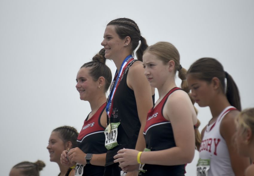 Sanborn Central/Woonsocket’s Liz Boschee records all-time state record throw to claim Class B girls javelin title