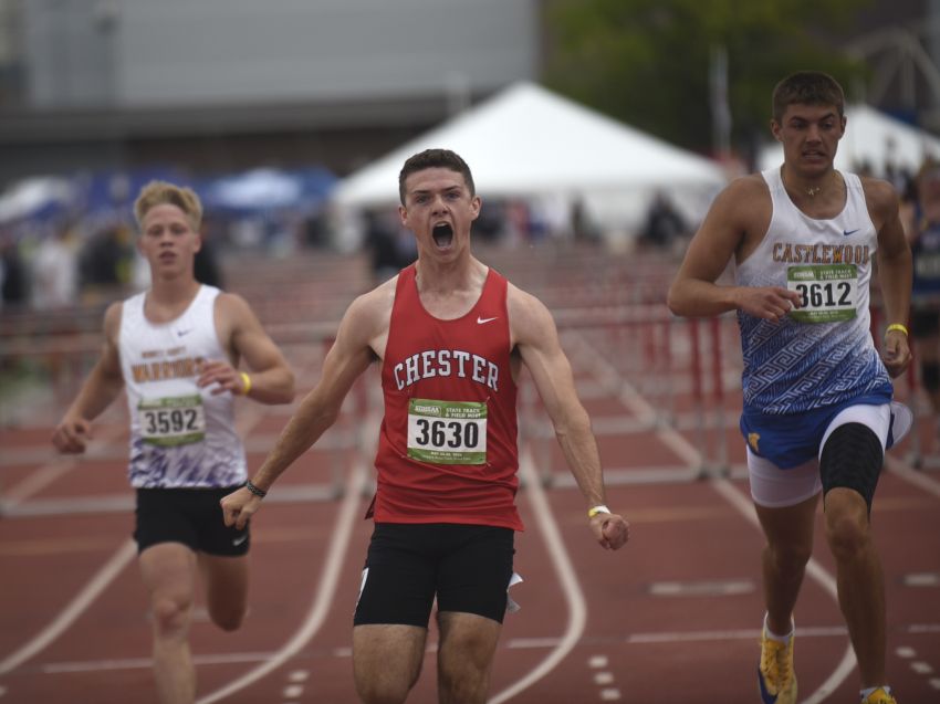 Chester’s Zachery Moyer overcomes knee injury to grab 110-meter hurdles state championship 