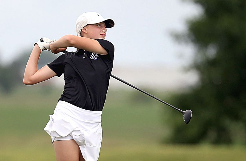 St. Thomas Moreâ€™s Kaitlin Strain, Sioux Falls Christian girls win Class A state golf titles 