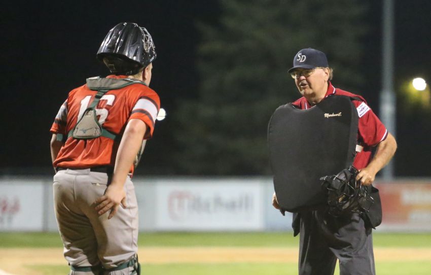 â€˜Happy to be aliveâ€™ - Pat Dockendorf battles through cancer to umpire Class B state amateur baseball tourney 