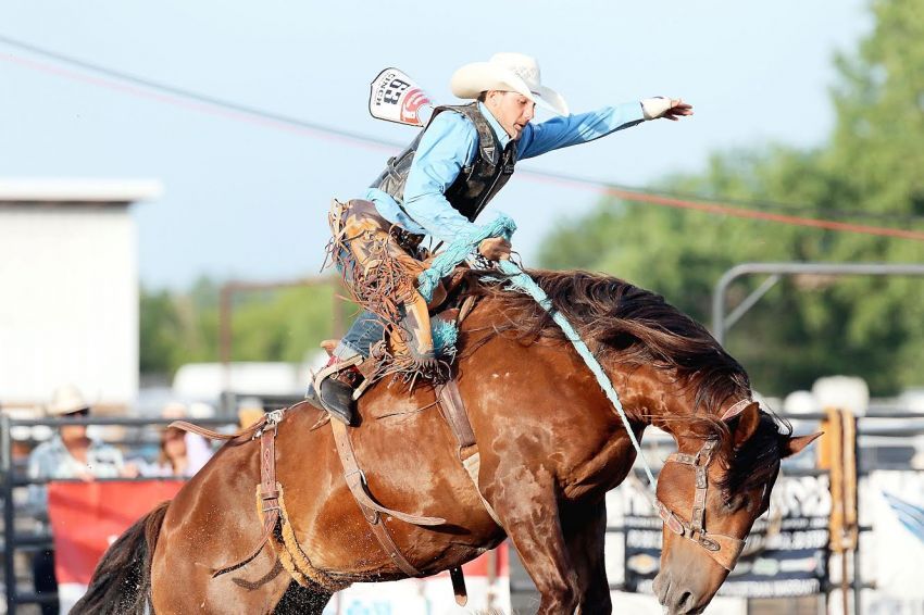 Herefordâ€™s Thayne Elshere and Martinâ€™s Isabel Risse help lead team South Dakota to sixth place finish at National High School Finals Rodeo