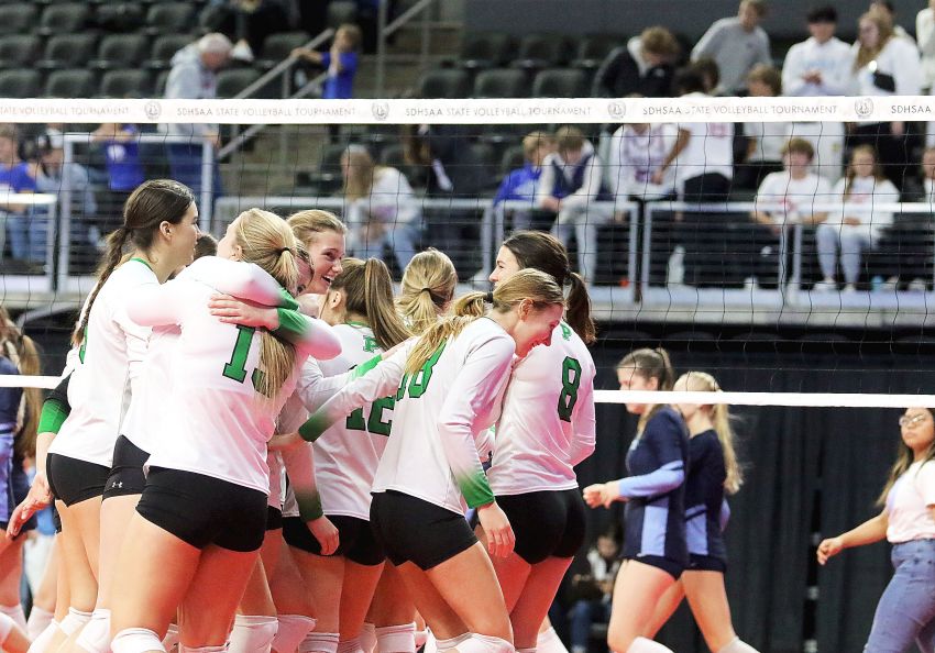 Nov. 19 Afternoon State Volleyball Roundup - Pierre sweeps Sioux Falls Lincoln for Class AA consolation championship