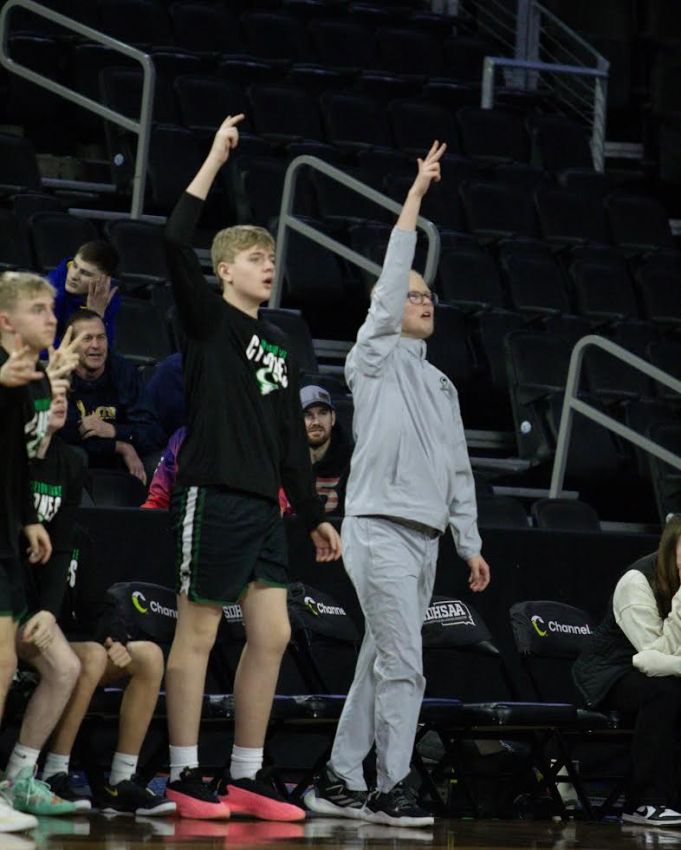 Levi Atkins enjoys special moment on the court with Clark/Willow Lake teammates
