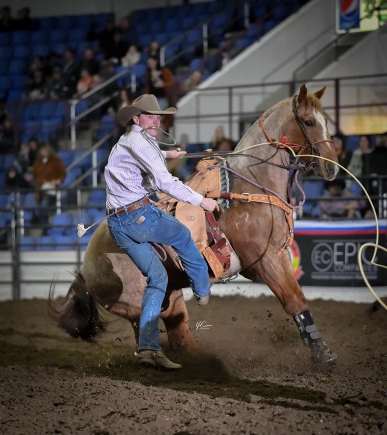Sioux Valleyâ€™s Ty Moser wins tie-down roping performance at College National Finals Rodeo
