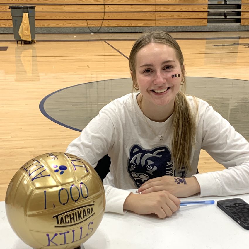 Burke's Adisyn Indahl reaches 1,000 career kills 