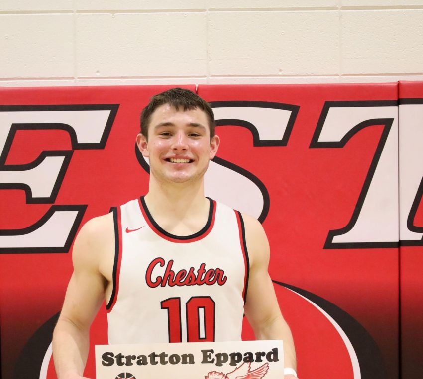 Chester Area's Stratton Eppard records 1,000th career point