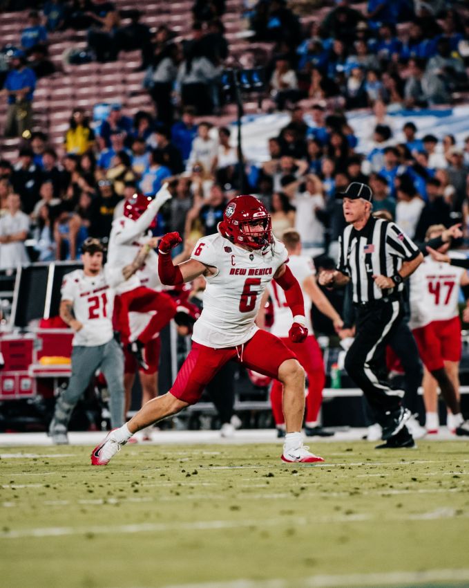 Brookings grad and New Mexico linebacker Jaxton Eck earns Mountain West Defensive Player of the Week honors